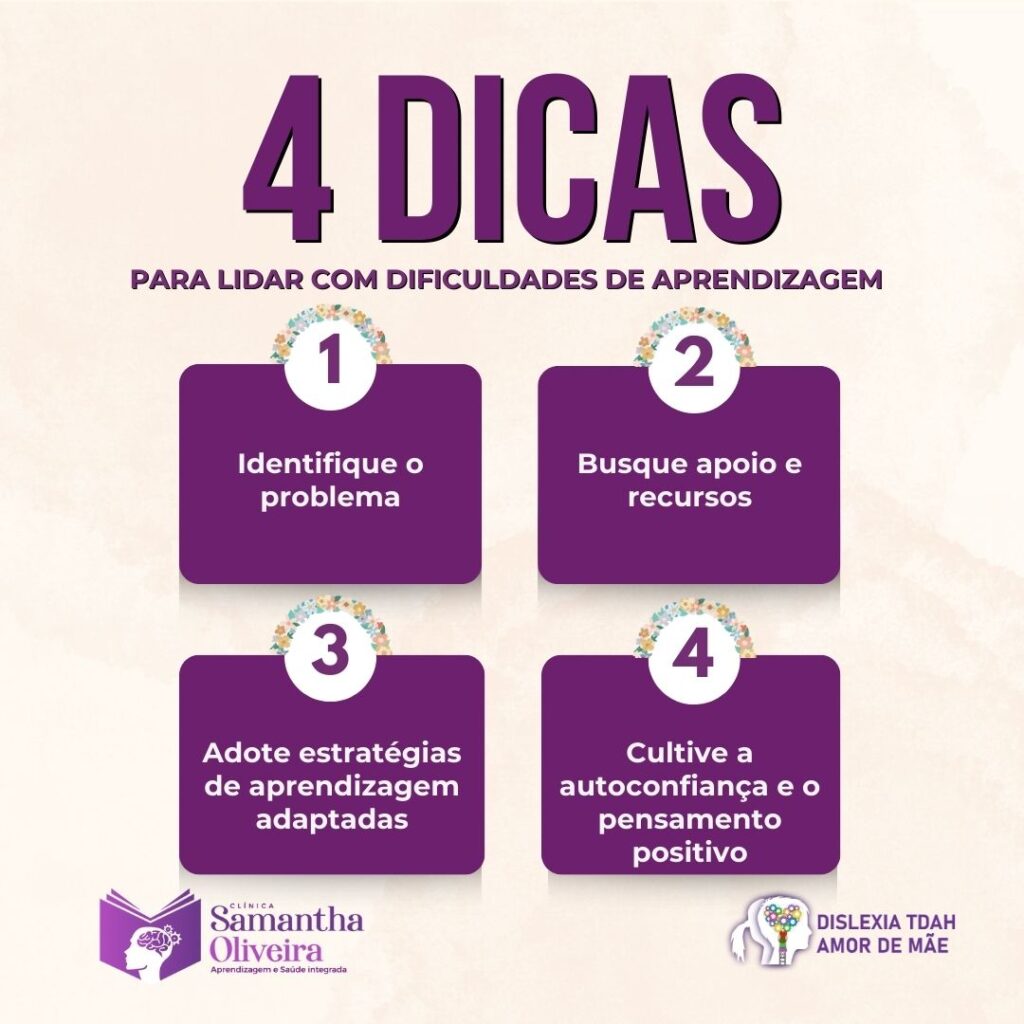 Quatro dicas para lidar com dificuldades de aprendizagem